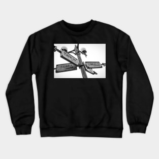 How far away are your options? Crewneck Sweatshirt